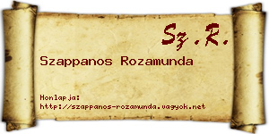 Szappanos Rozamunda névjegykártya